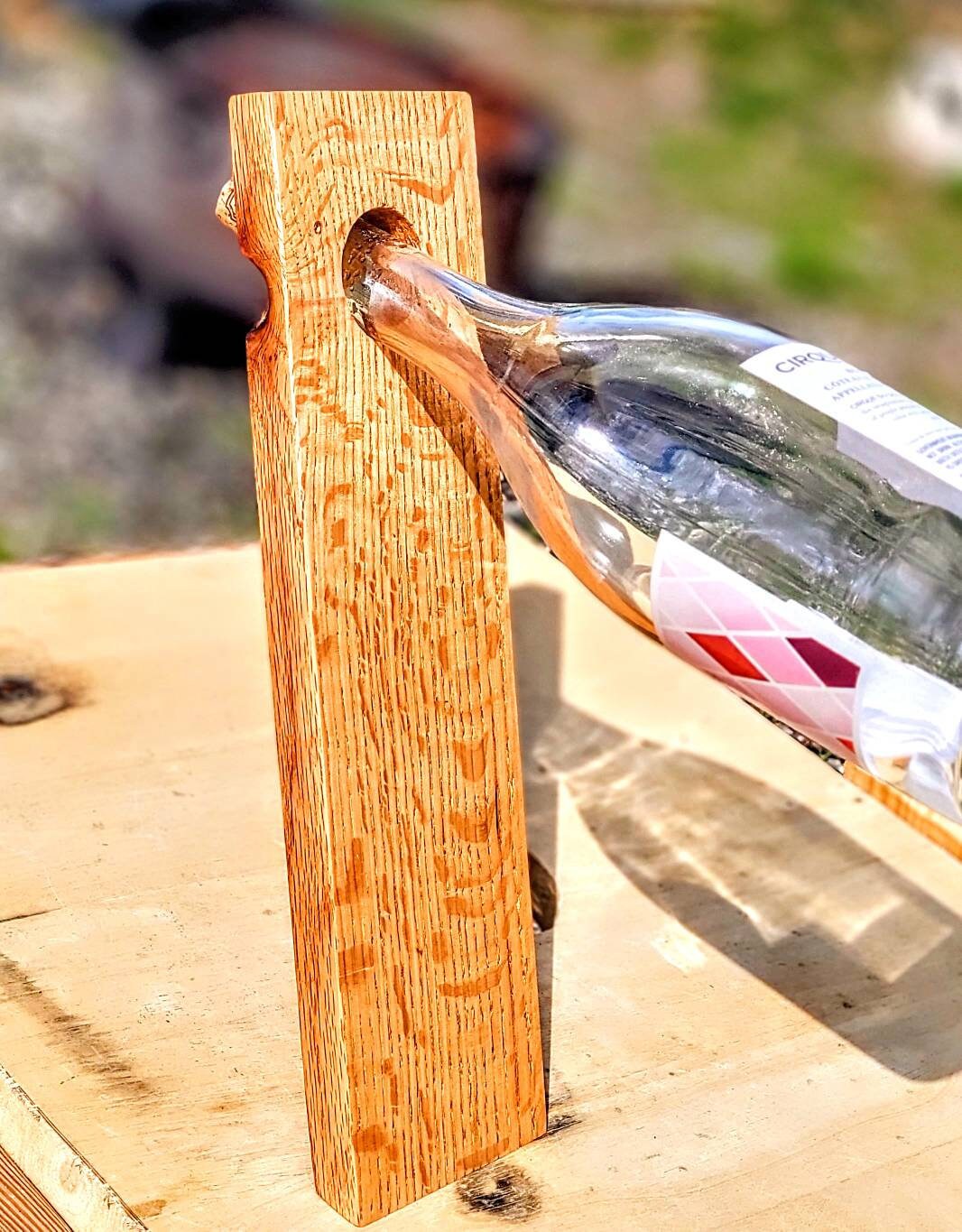 Gravity/Baseless Wine bottle holder Etsy