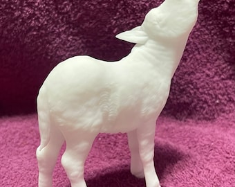Skeeter- Resin Donkey Foal Braying Model Horse  like Breyer- please read ENTIRE description. Etsy shipping is not working correctly