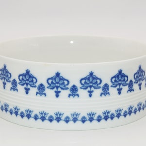 MELITTA Jeverland Frisian blue bowl porcelain white / blue , Melitta tableware white blue bowl , Jeverland blue bowl