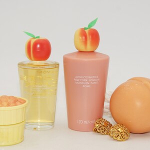 Avon Pretty Peach 60s Perfume Pretty Peach Soap Perfume Shower Gel Avon  Vintage Fragrance Set Pretty Peach Vintage Fragrances by Avon 1964