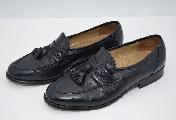 Salvatore Ferragamo Black Almond Toe Leather Tassel Loafers Classic‎ Sz 8.5E Salvatore Ferragamo | Shoes | Salvatore Ferragamo Loafers  main image 4