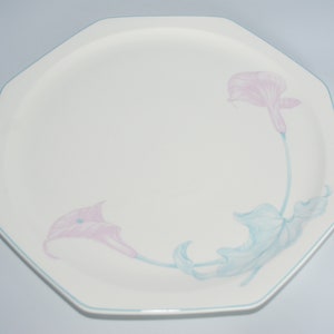 Villeroy & Boch CALLA Heinrich VB piatto da torta minimalista quadrato porcellana pastello vintage Germania