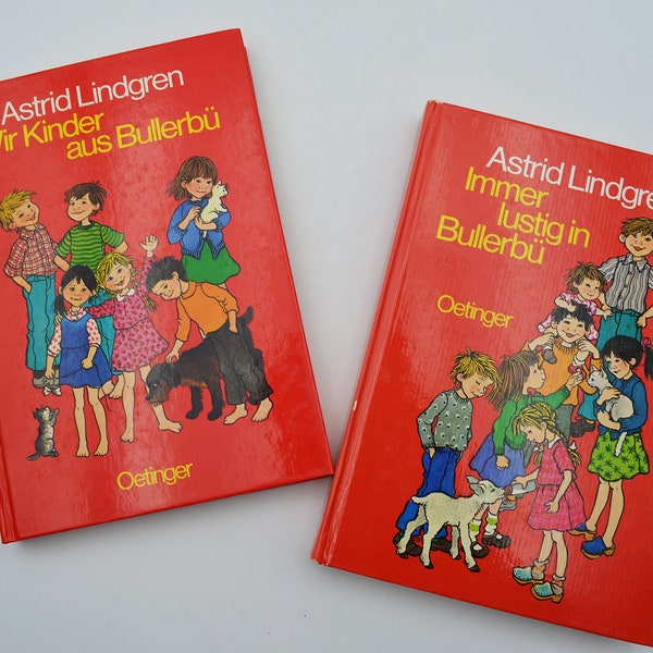 Kinderbücher  2er Set Astrid Lindgren Wir Kinder aus Bullerbü , Immer lustig in Bullerbü  Vintage Nostalgie Kindheit  70er 80er Jahre