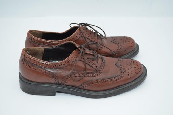 Vintage Studio Pollini OXFORD Schuhe Leder braun Gr.39 , Damen Brogue Leder Schuhe Vintage braun Gr.39 Studio Pollini Damen Business Schuhe