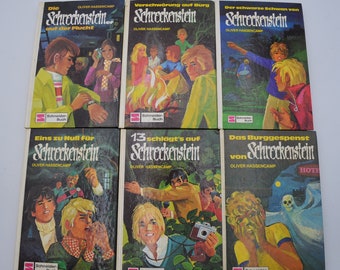 Oliver Hassencamp Book Burg Schreckenstein 3 volumes Youth Adventure vintage Youth Books 70s - 80s