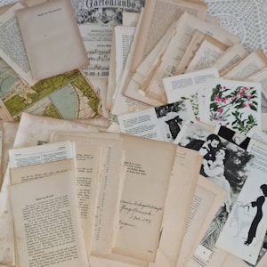 450 páginas de libros antiguos, década de 1874-1950, álbumes de recortes vintage, diarios basura, manualidades, libros de cocina, medicina, curación, partituras, tarjetas, arte, poemas