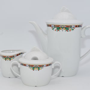 FRIESLAND (formerly Melitta) Porcelain COFFEE CORN Coffee pot Milk jug Sugar bowl Coffee set