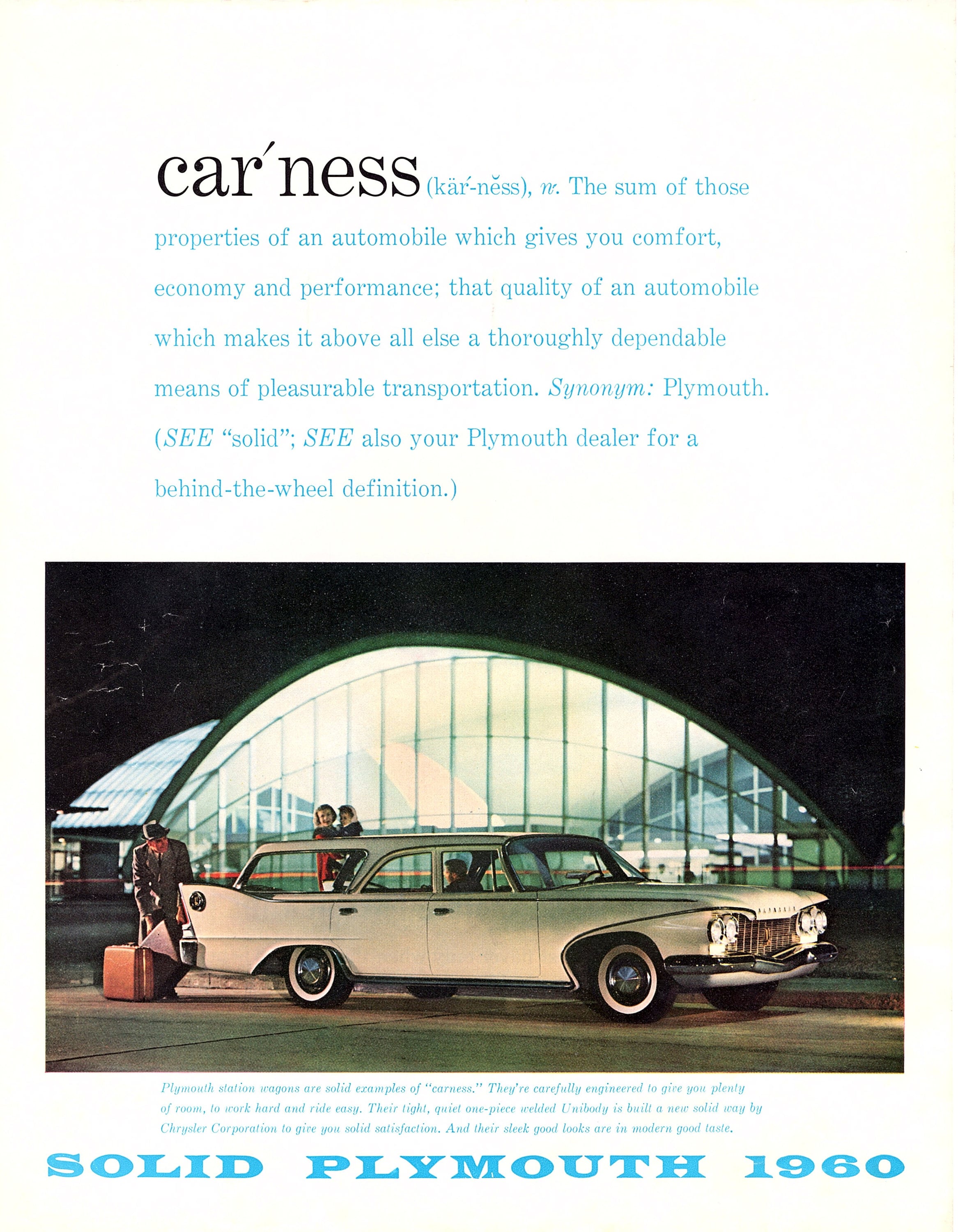 Original Vintage Advertising for 1960 Plymouth Station Wagon 