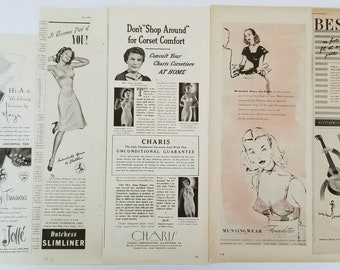 1950 SEXY WOMAN Wearing SPUN-LO Panties & Bra & Hat in Windy City VINTAGE  AD £13.24 - PicClick UK