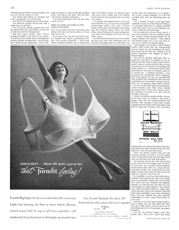 Original Vintage Lingerie Advertisement for 1962 Formfit Feeling Bra