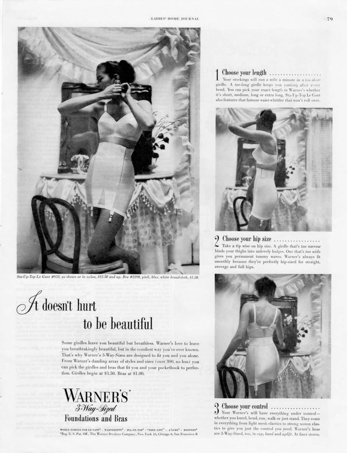 Original Vintage Lingerie Advertising for 1949 Warner's - Etsy