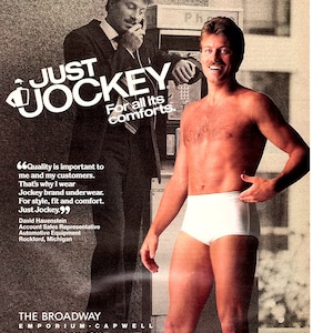 Original Vintage Advertisement for 1988 Jockey Men's Briefs