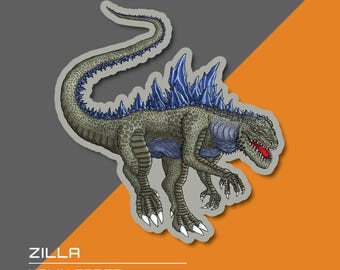 ゴジラ1998 - 怪獣防水ビニールステッカー - Etsy 日本