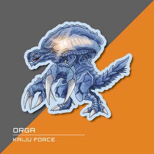 Orga - Godzilla Series Vinyl Sticker
