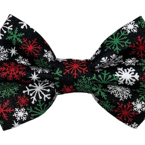 Christmas Pet Bow Tie: Snowflake Collar Slide