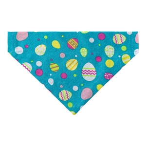 Easter Dog Bandana - Easter Egg Dog Bandana - Over the Collar - Option to Personalize - Two-Sided - Easter Cat Bandana - Puppy Gift