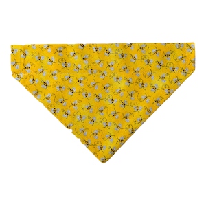 Bumblebee Dog Bandana: Summer Pet Bandana, Over the Collar, Personalized Option