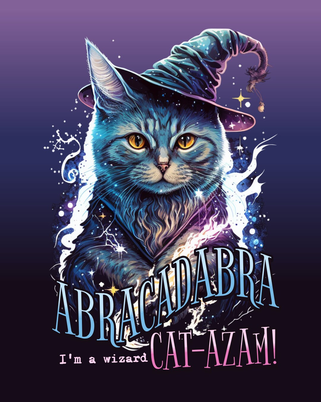ABRACADABRA Cat-azamexquisite Printable Art: Elevate - Etsy