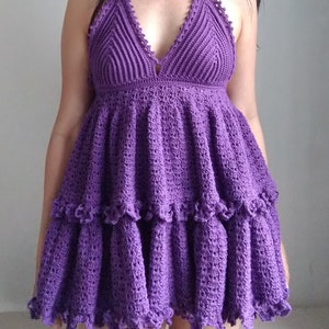 CROCHET PDF lenaduchannes Crochet Mini Tier Dress Pattern. - Etsy
