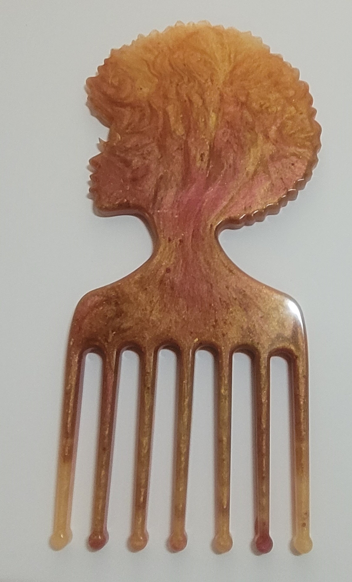 Resin Afro Pick Etsy