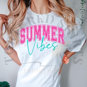 Summer Vibes Shirt, Retro Summer Shirt, Summer Vacation Shirt, Neon Summer, Summer Tank Top, Comfort Colors, Girls Vacation Shirt