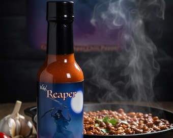 Wicked Reaper Carolina Reaper Hot Sauce Extreme Heat Pepper Gift 5 oz