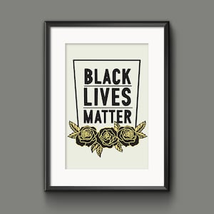 Black Lives Matter Poster Printable Wall Art