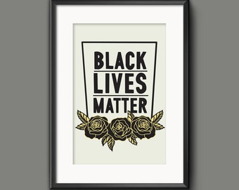 Poster stampabile da parete "Black Lives Matter"
