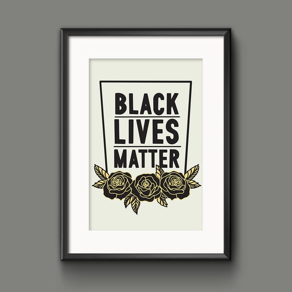 Black Lives Matter Poster Printable Wall Art