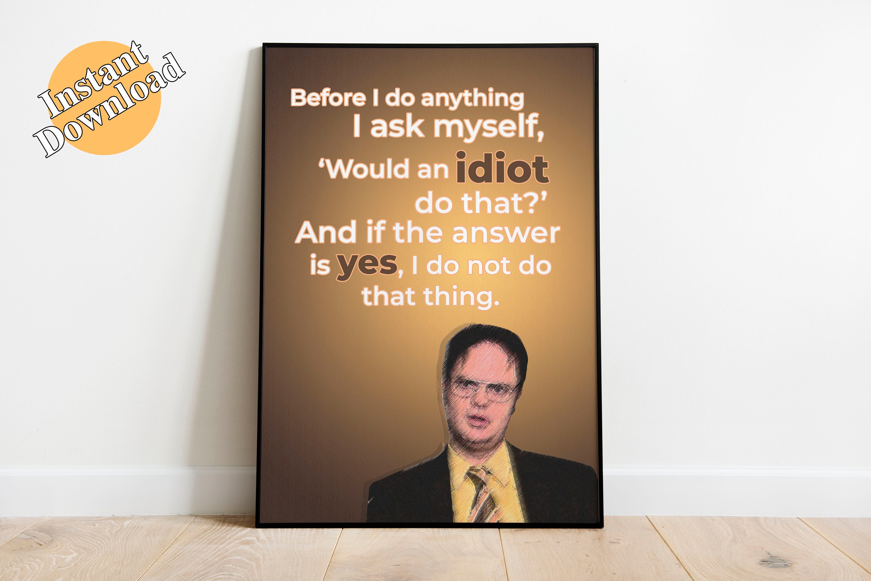 Dwight Schrute QuotesPrintable Poster The Office Funny | Etsy