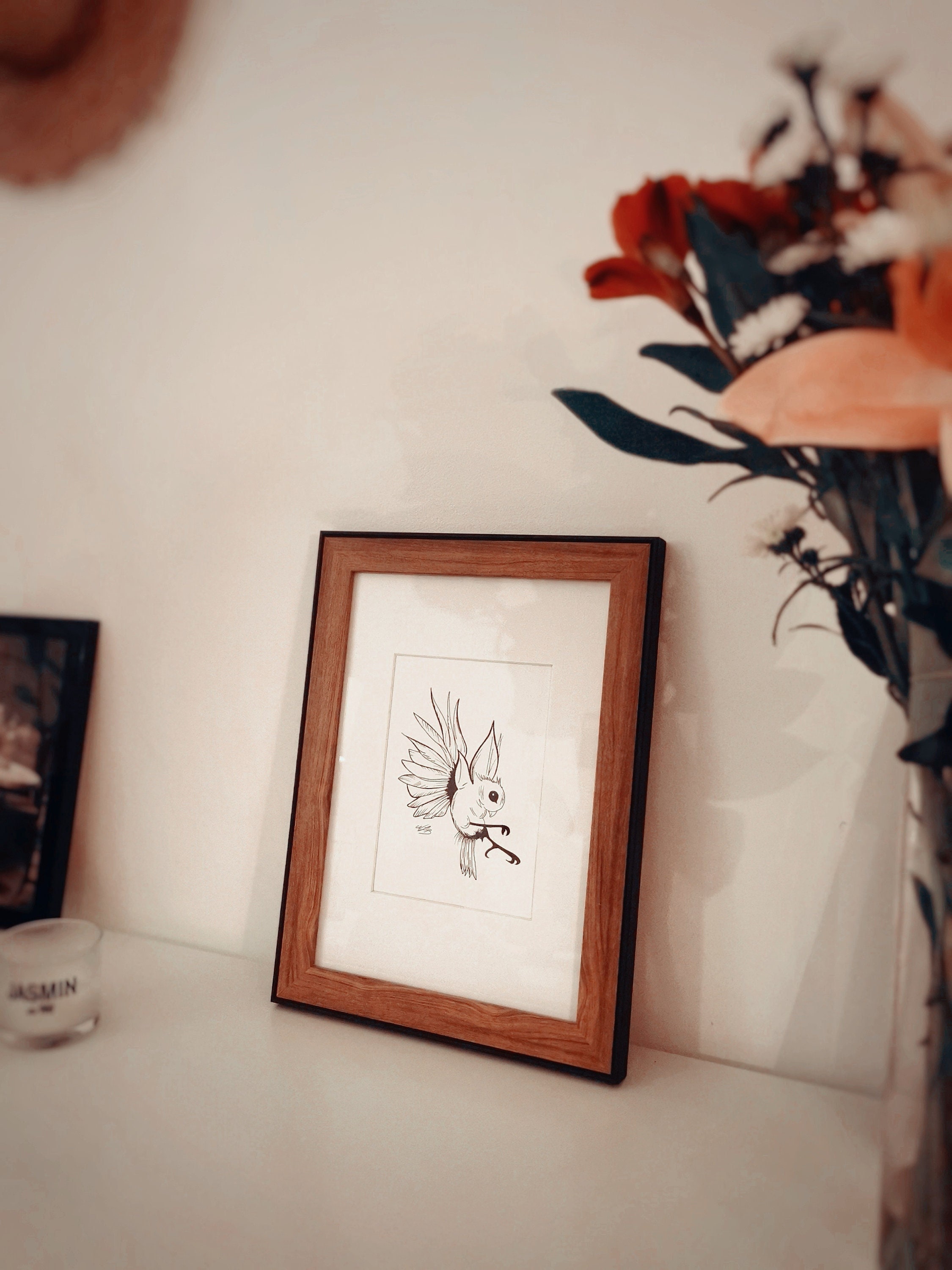 Illustration Originale Décoration Murale Little Bird