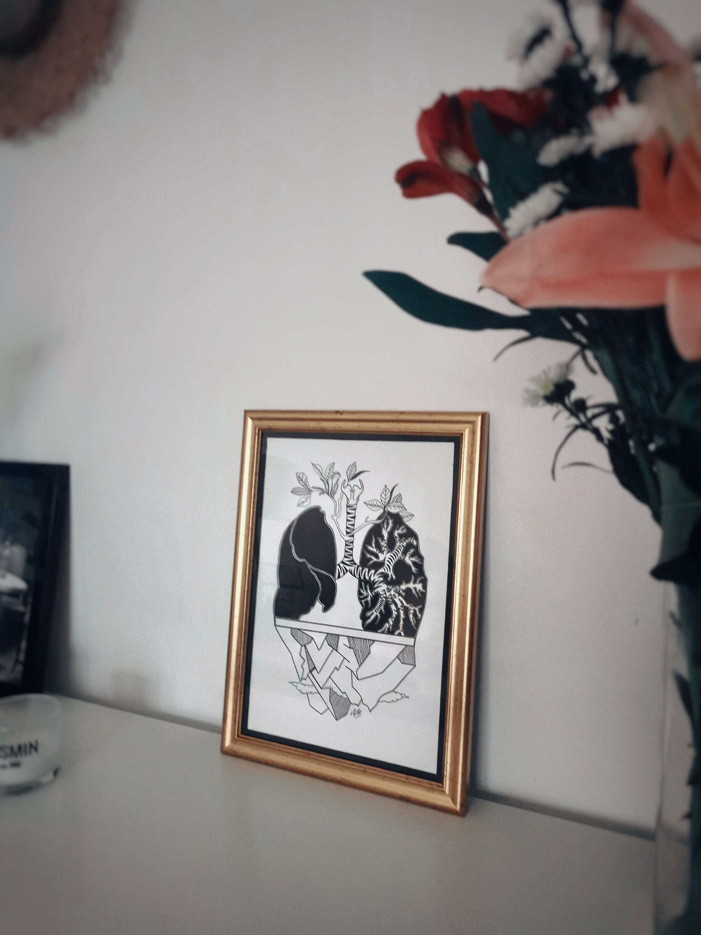 Illustration Originale Décoration Murale Breathe