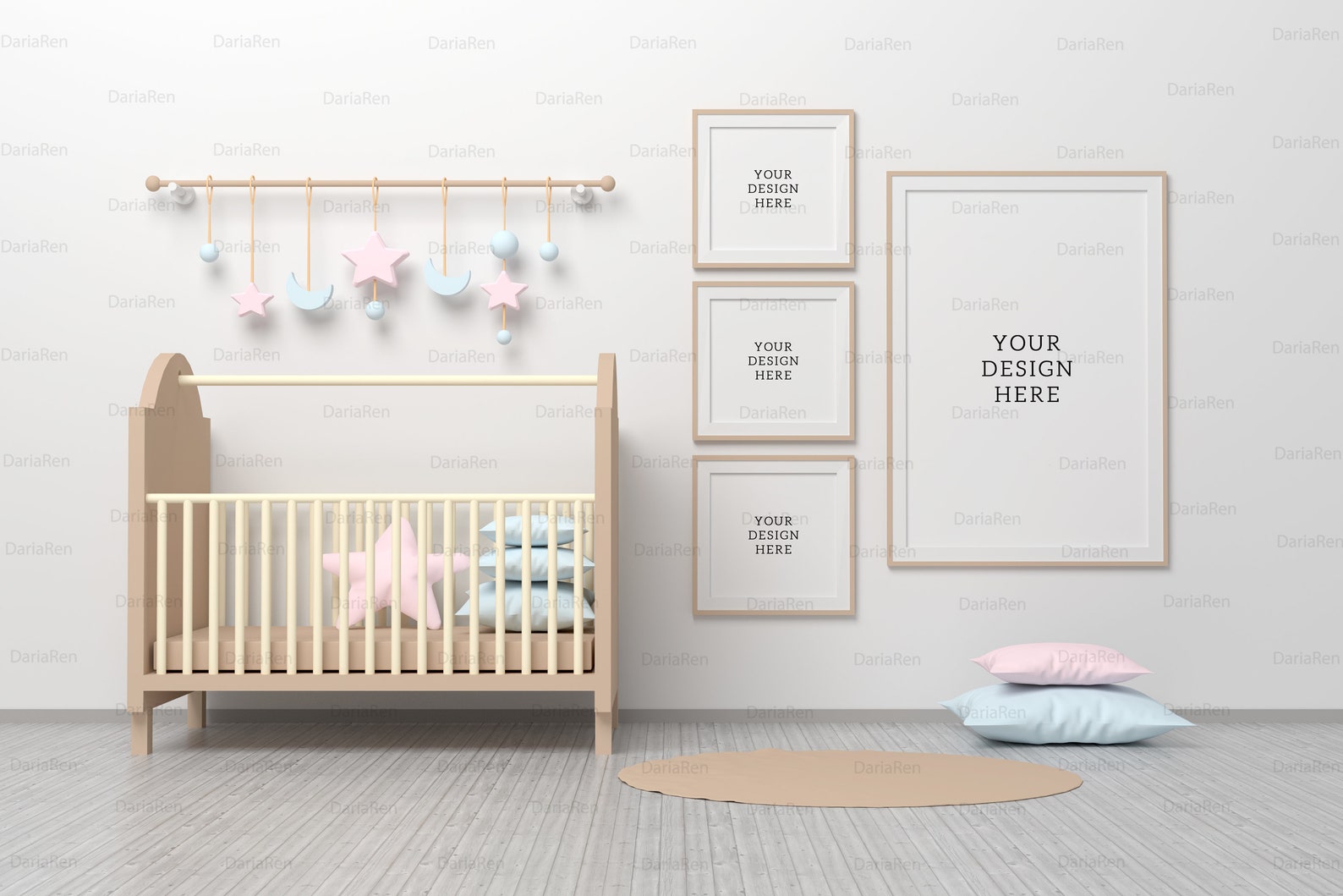 Nursery Frames Mockup Kids Baby Room Mockup Children Kids Etsy
