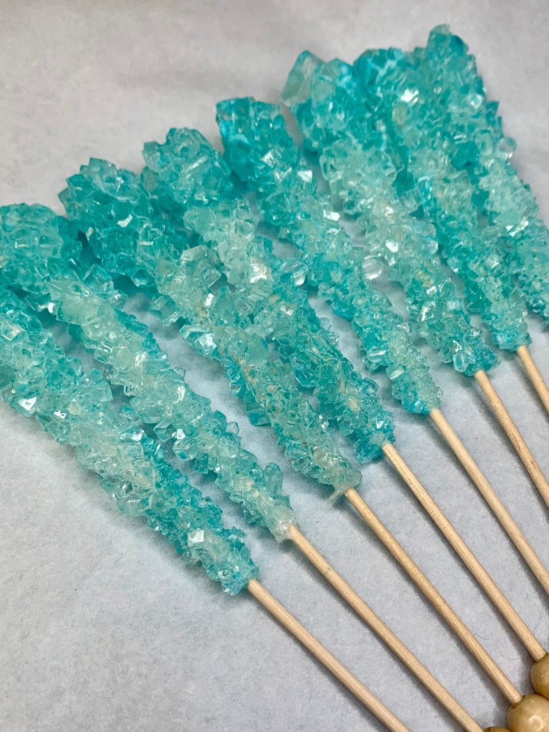Baby Blue Rock Candy Blue Swizzle Sticks Cotton Candy Etsy