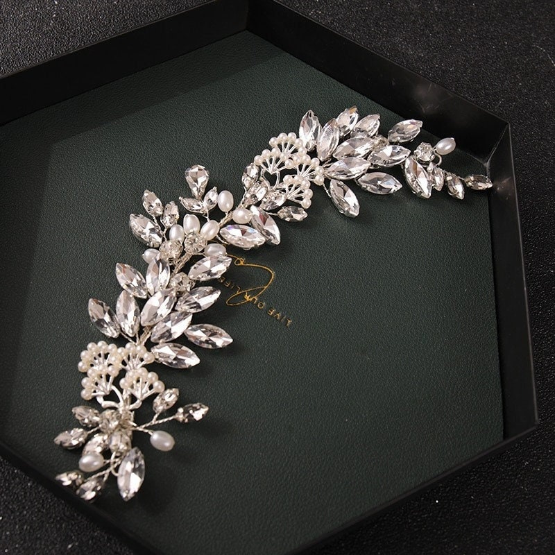 Diamond Hair Piece - Etsy Diamond Hair Piece - Etsy