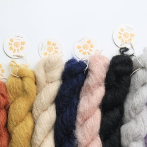 Mohair Yarn Bulky Chunky Mohair Fluffy luxury yarn, Thick natural yarn - 130m per skein of 1.8 oz (50 g)