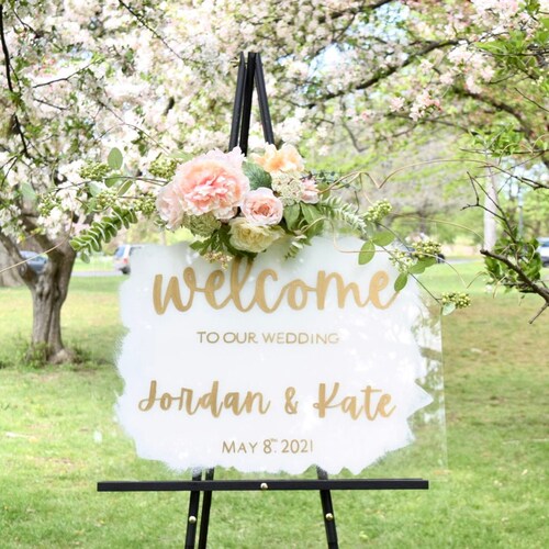 Shops Wedding Welcome Sign