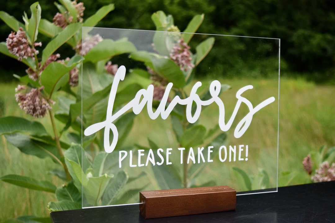 Mini Acrylic Signs With Stands - Etsy