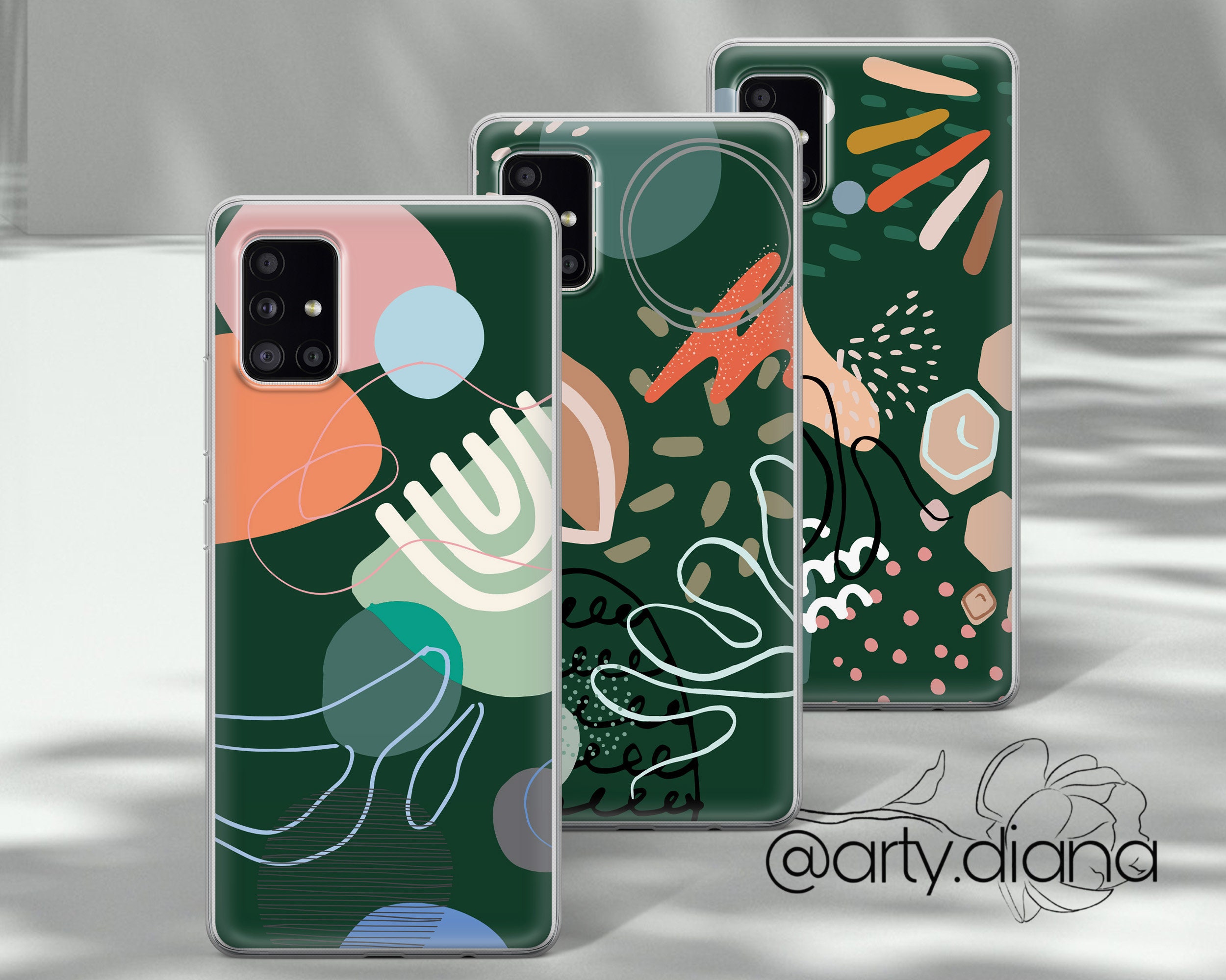 Samsung Phone Case with modern abstract design