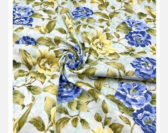 Plume Floral fabric, Cotton Quilting Julep Fabric by Timeless Treasures TT6462.Julep