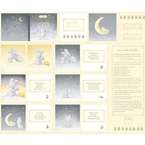 Bunnies by the Bay, Story Book (RARE fabric) Timeless Treasures (Cotton PANEL) TT-C6448