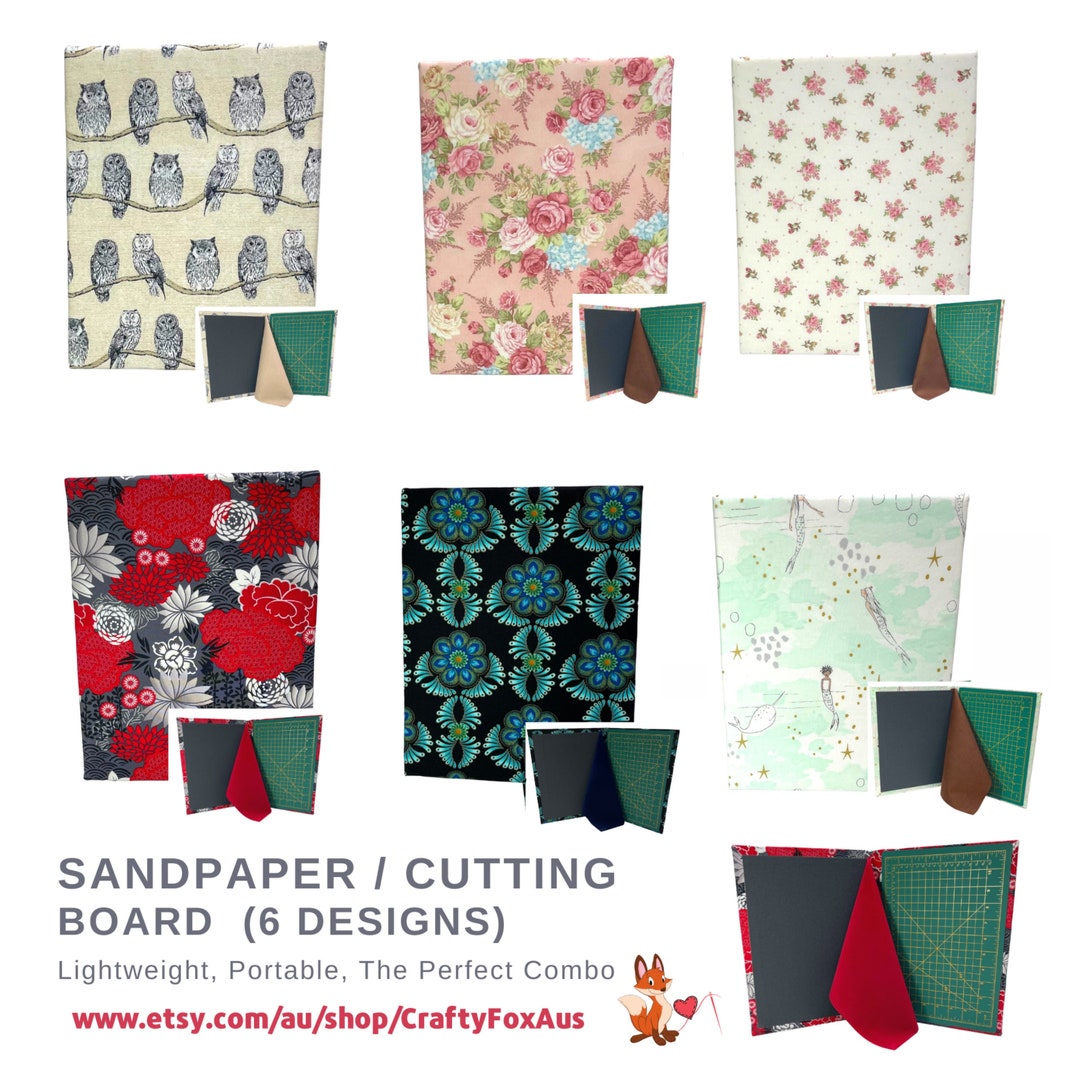 Sandpaper Board, Fabric Grip, Designer Cotton Fabric, Gift Ideas Etsy