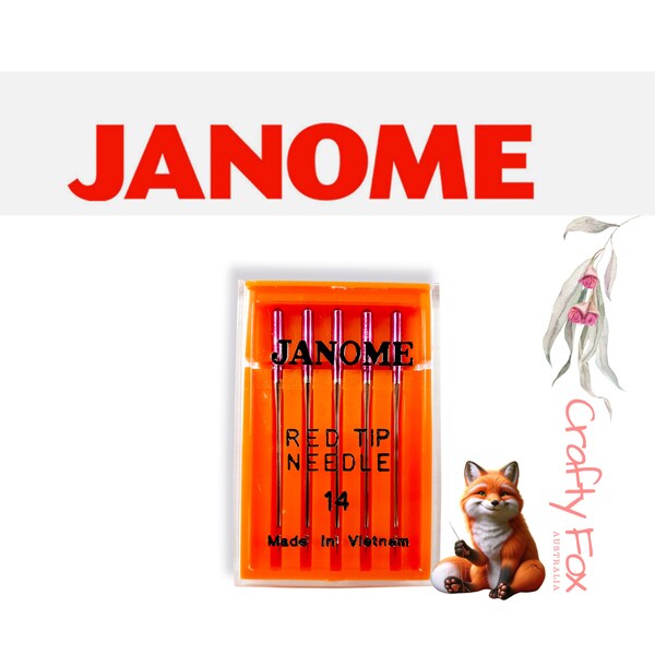 Janome Rot Spitze Nähmaschinennadel, Stärke 14