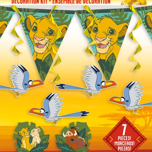 The lion king Party supplies with Tablecloth and Deocrations 24pc