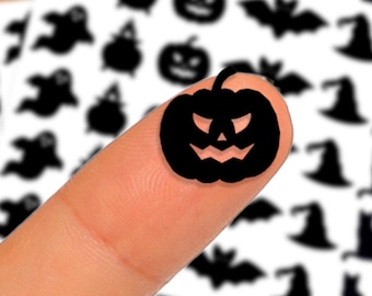 Petits autocollants en vinyle d'Halloween | Stickers pour emballage d'Halloween | Petits autocollants pour la décoration d'Halloween | Chauve-souris chauve-souris sorcière citrouille