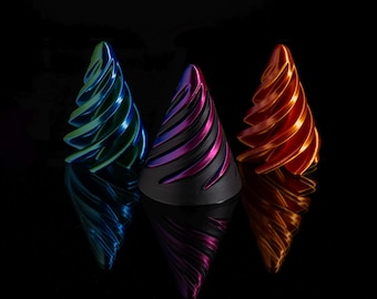 Small 3D Printed Spiral Fidget | Stress Reliever | Vortex spiral | Fidget