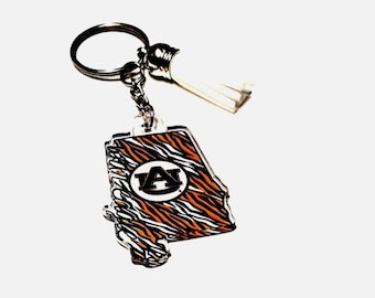 Novelty Souvenir Auburn Tigers War Eagle Keychains.