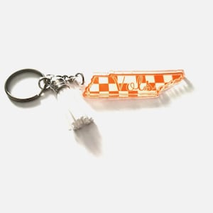 Novelty Souvenir Tennessee Vols Keychains With White Tassel