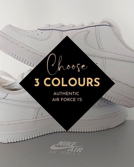 Custom Nike Air Force 1 Ontwerp je eigen Drie kleuren Manier - Etsy België