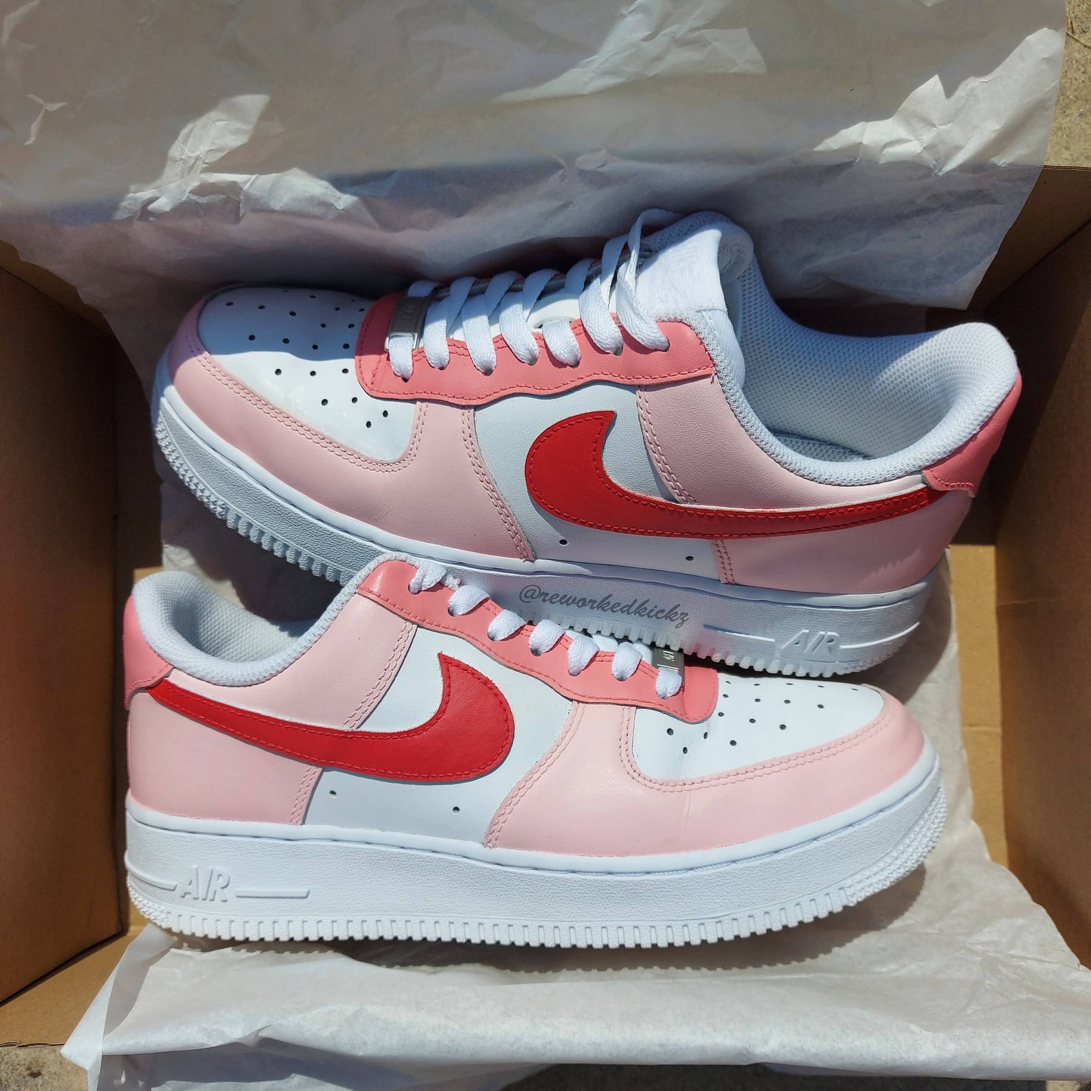 pink purple and yellow air force 1